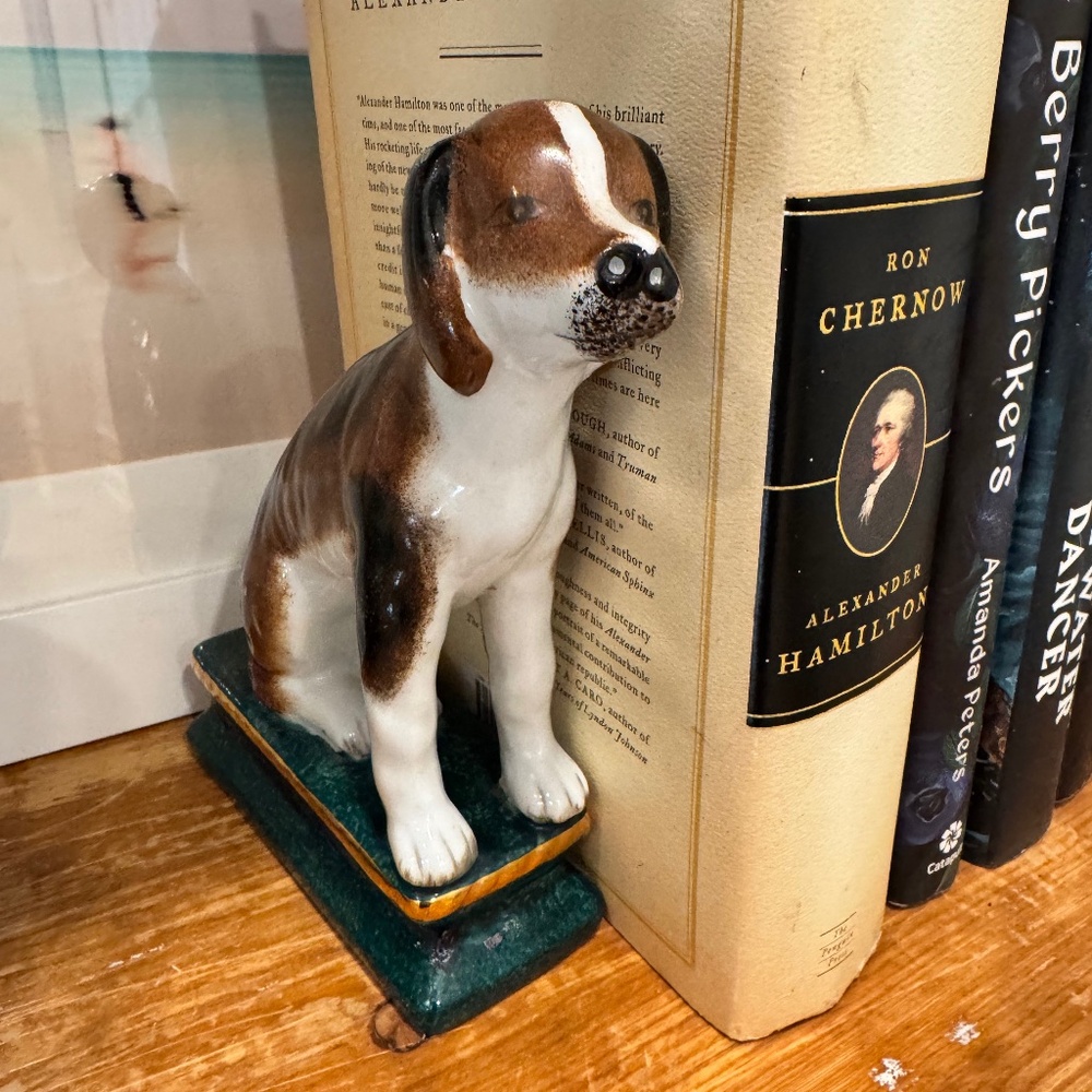 Ceramic Dog Bookend or Accent
